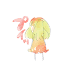 水彩系女子 ver2.0（個別スタンプ：12）