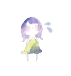 水彩系女子 ver2.0（個別スタンプ：13）