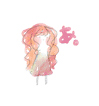 水彩系女子 ver2.0（個別スタンプ：15）