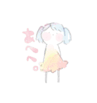 水彩系女子 ver2.0（個別スタンプ：18）