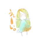 水彩系女子 ver2.0（個別スタンプ：28）