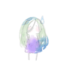 水彩系女子 ver2.0（個別スタンプ：36）