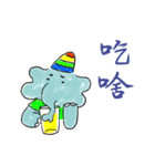 Uni Elephant and Golden Big Fish（個別スタンプ：10）