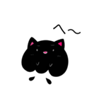 コスプレクラボー(黒色の猫)（個別スタンプ：10）