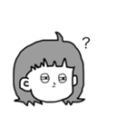 シュールな乙女（個別スタンプ：3）