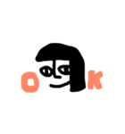 おかっぱの女子（個別スタンプ：1）
