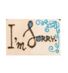Wood burning words（個別スタンプ：8）