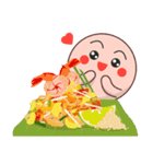 Shape Friends O's thai food menu（個別スタンプ：9）