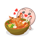 Shape Friends O's thai food menu（個別スタンプ：14）