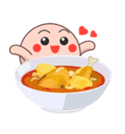 Shape Friends O's thai food menu（個別スタンプ：18）