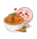 Shape Friends O's thai food menu（個別スタンプ：19）