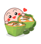 Shape Friends O's thai food menu（個別スタンプ：32）