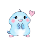 Boeing is a tiny blue bird2（個別スタンプ：13）