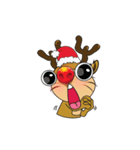 Mischievous Christmas Reindeer Animated（個別スタンプ：7）