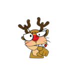 Mischievous Christmas Reindeer Animated（個別スタンプ：11）