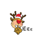 Mischievous Christmas Reindeer Animated（個別スタンプ：22）