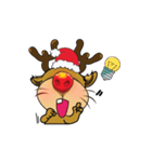 Mischievous Christmas Reindeer Animated（個別スタンプ：24）