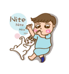 Bosom buddy:Cat tama and Little Ze（個別スタンプ：15）