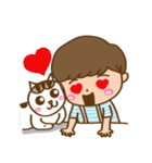 Bosom buddy:Cat tama and Little Ze（個別スタンプ：26）