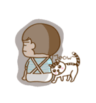 Bosom buddy:Cat tama and Little Ze（個別スタンプ：34）
