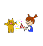 ぼくとデンの日常（個別スタンプ：34）