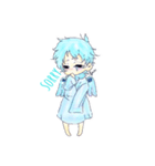 Boeing is a tiny blue bird（個別スタンプ：8）