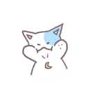 half moon cat（個別スタンプ：11）