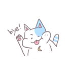 half moon cat（個別スタンプ：16）