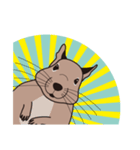 コミカルなデグーさん（個別スタンプ：1）