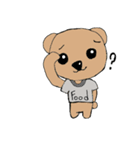 Food's Bear ＆ naughty dog（個別スタンプ：1）