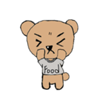 Food's Bear ＆ naughty dog（個別スタンプ：7）
