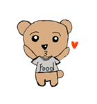 Food's Bear ＆ naughty dog（個別スタンプ：8）