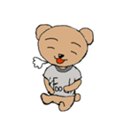 Food's Bear ＆ naughty dog（個別スタンプ：14）
