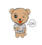 Food's Bear ＆ naughty dog（個別スタンプ：18）