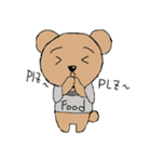 Food's Bear ＆ naughty dog（個別スタンプ：20）