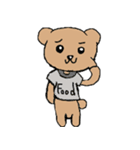 Food's Bear ＆ naughty dog（個別スタンプ：23）