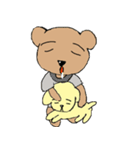 Food's Bear ＆ naughty dog（個別スタンプ：40）
