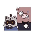 Raccoon Paul And Bear Ted（個別スタンプ：35）