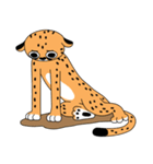 Cheetah's cat-like life（個別スタンプ：10）