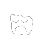 black line face（個別スタンプ：1）