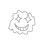 black line face（個別スタンプ：2）