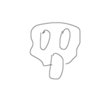 black line face（個別スタンプ：3）