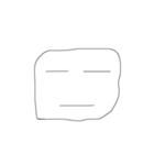 black line face（個別スタンプ：7）