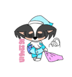 トライカラーのパピヨンくん（個別スタンプ：2）