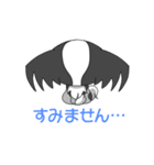 トライカラーのパピヨンくん（個別スタンプ：4）