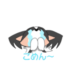 トライカラーのパピヨンくん（個別スタンプ：8）