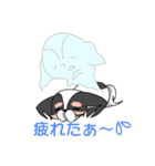 トライカラーのパピヨンくん（個別スタンプ：13）