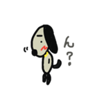 まゆげ犬。（個別スタンプ：13）