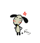 まゆげ犬。（個別スタンプ：18）