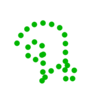 Alphabet: Thai alphabets dot.（個別スタンプ：9）